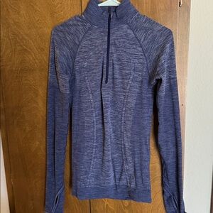 Lululemon Blue Quarter-Zip Pullover